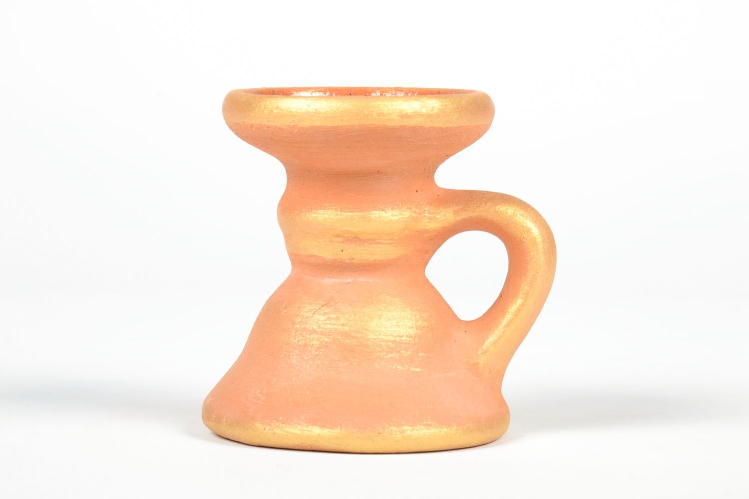 Clay candle holder photo 2