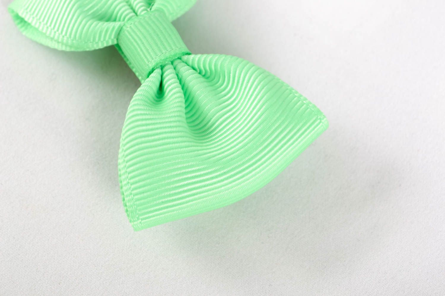 Beautiful handmade bow hair clip textile barrette hair bow accessories for girls photo 5