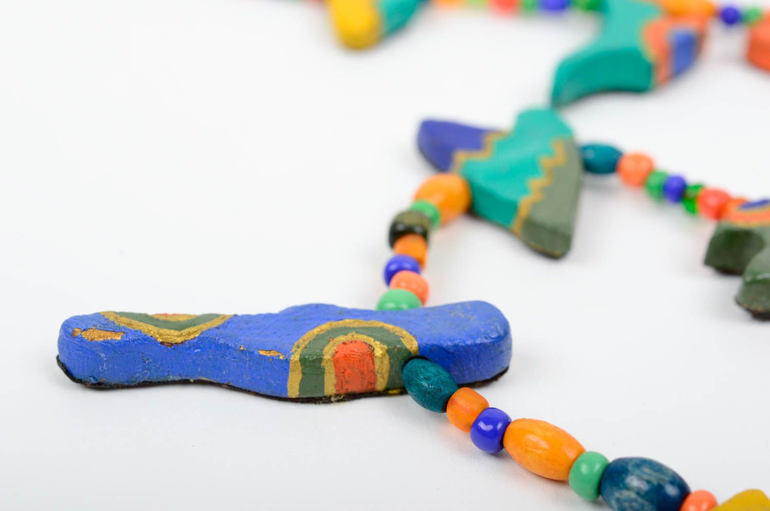 Stylish handmade plastic necklace polymer clay ideas plastic jewelry designs photo 2