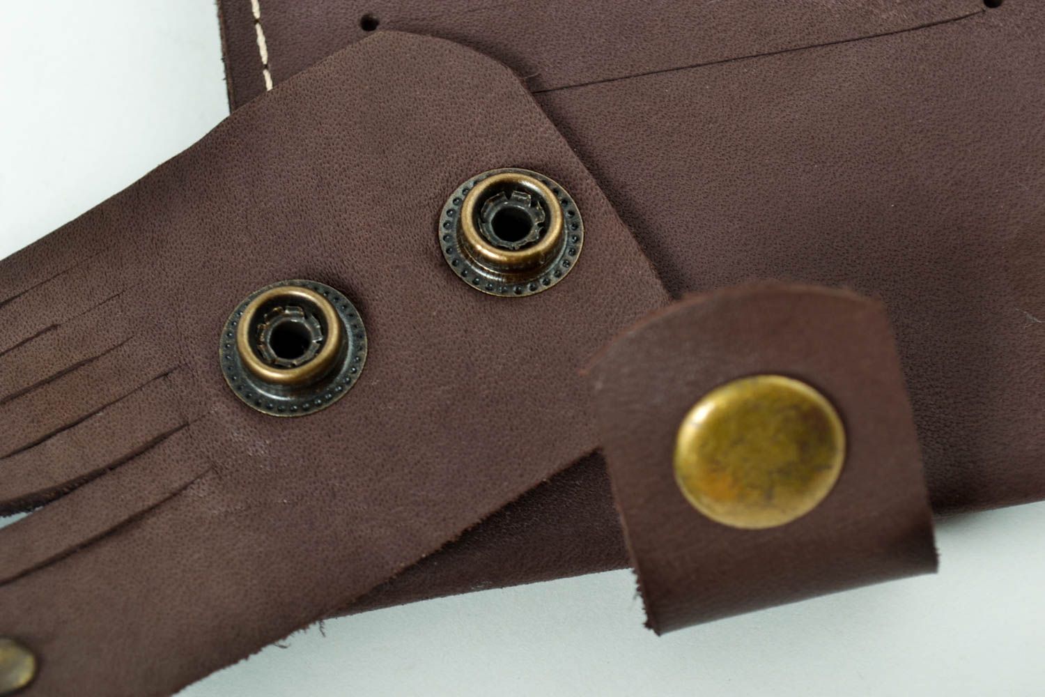 Designer Geldbörse handgefertigt modisches Armband schön Accessoires aus Leder  foto 3