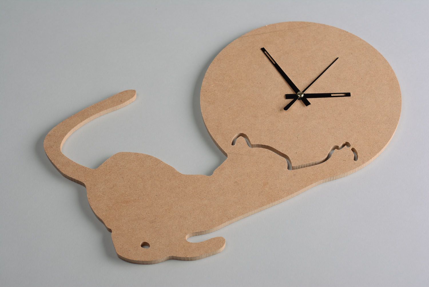 Blank wall clock Kitten photo 1