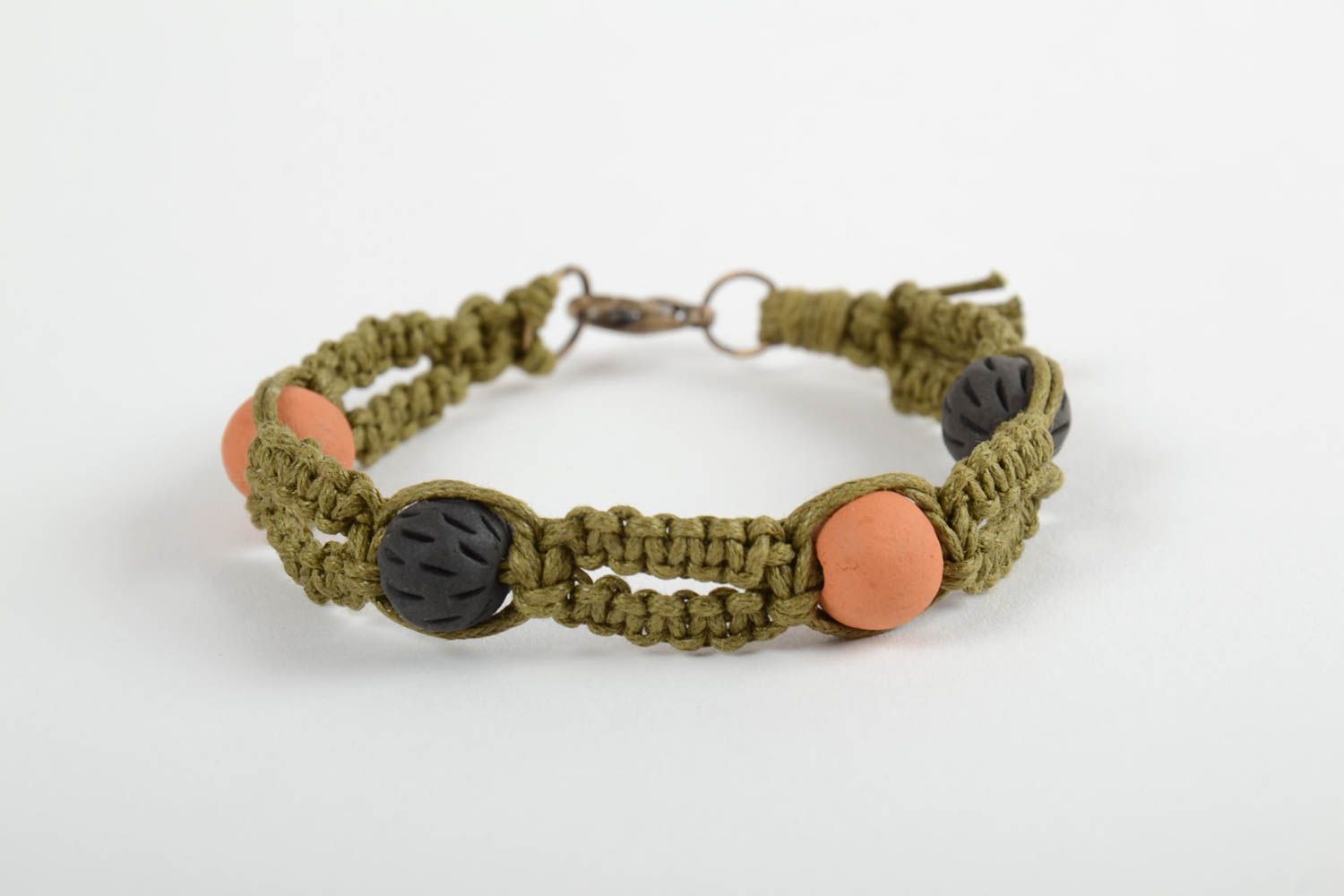 Handmade bracelet beaded bracelet unusual jewelry beaded accessory gift ideas photo 5