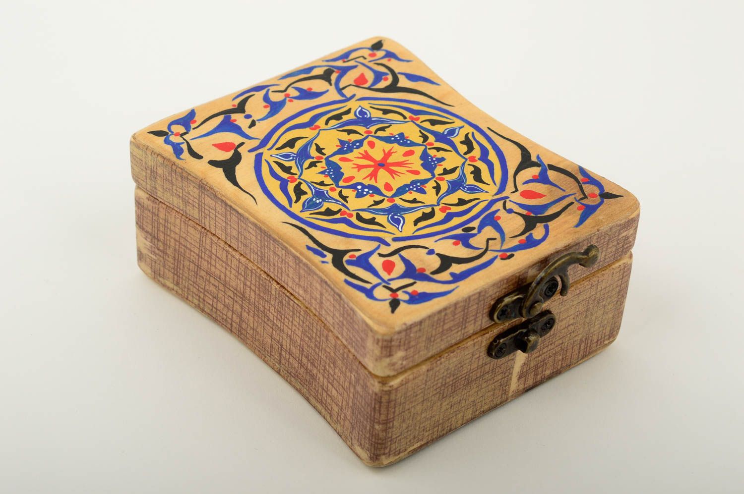 Handmade painted wooden box decoupage ideas jewelry box design gift ideas photo 1
