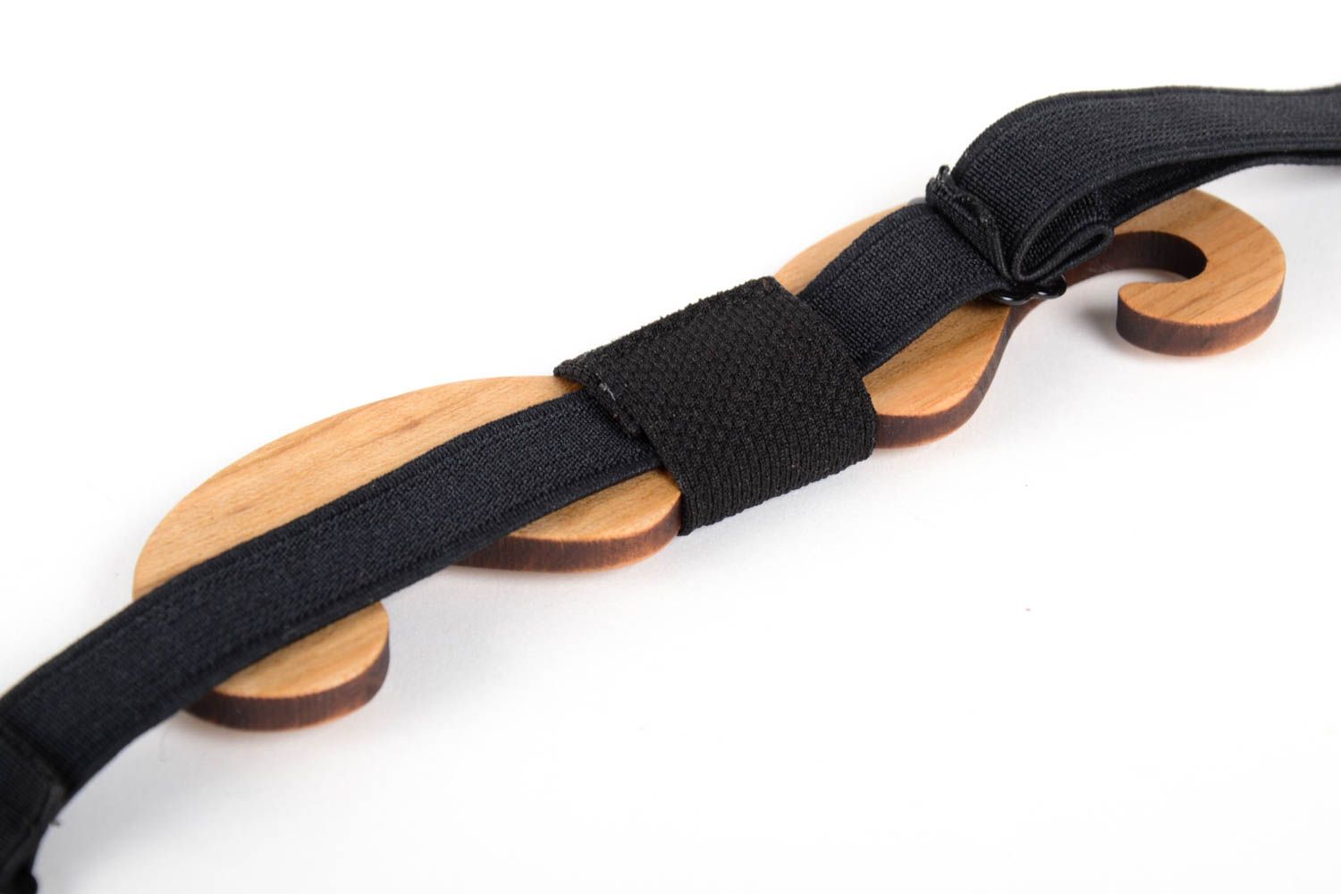 Pajarita moderna hecha a mano de madera accesorio para hombres corbata de moño foto 5
