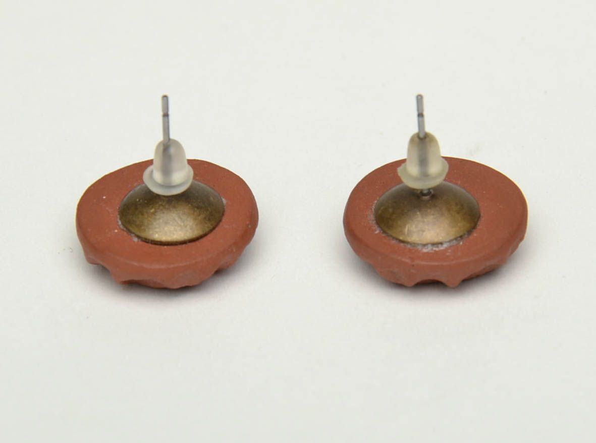Unusual ceramic earrings photo 4