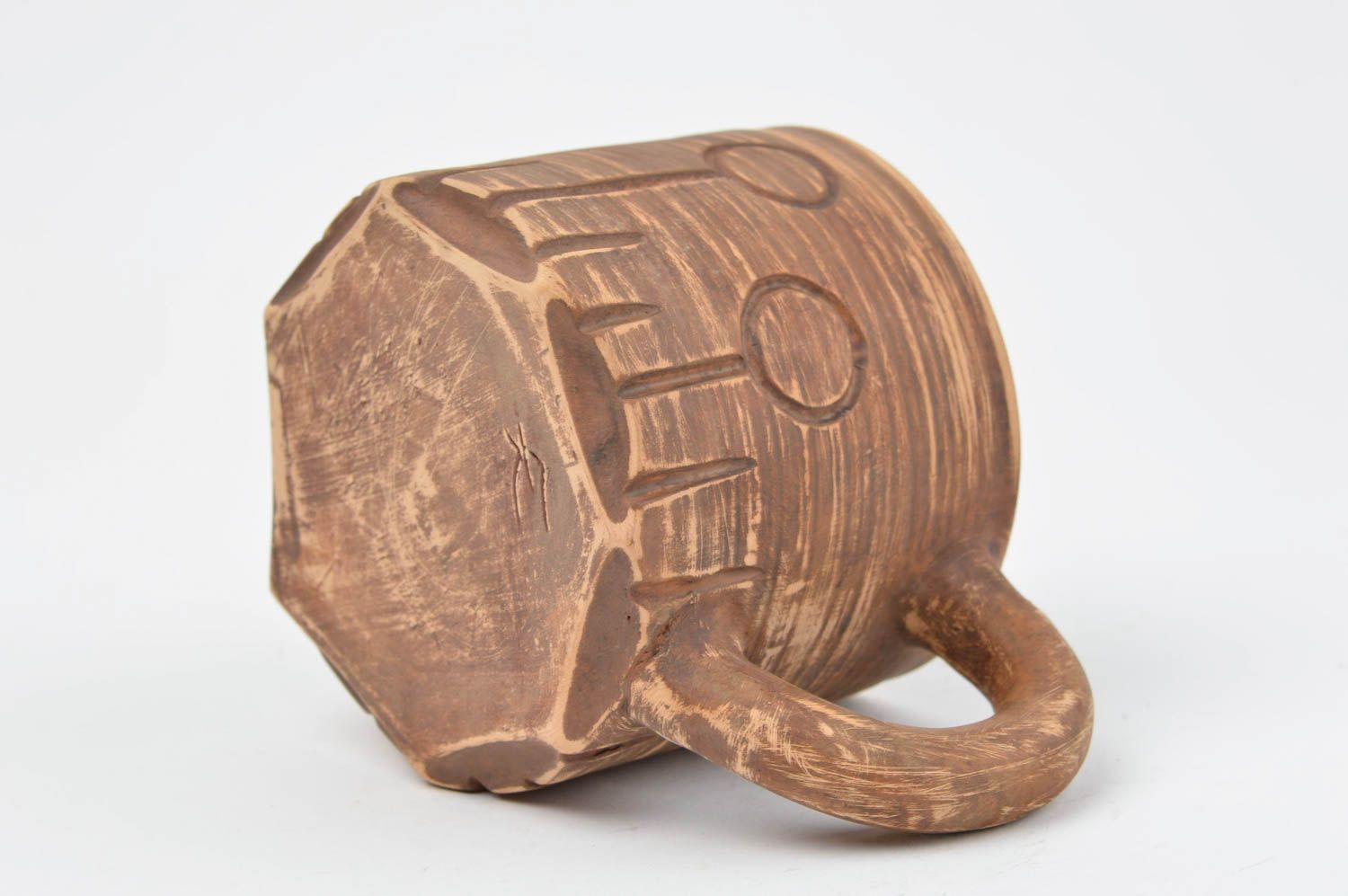 Handmade ceramic mug clay cup kitchen pottery eco friendly kitchen tableware photo 4