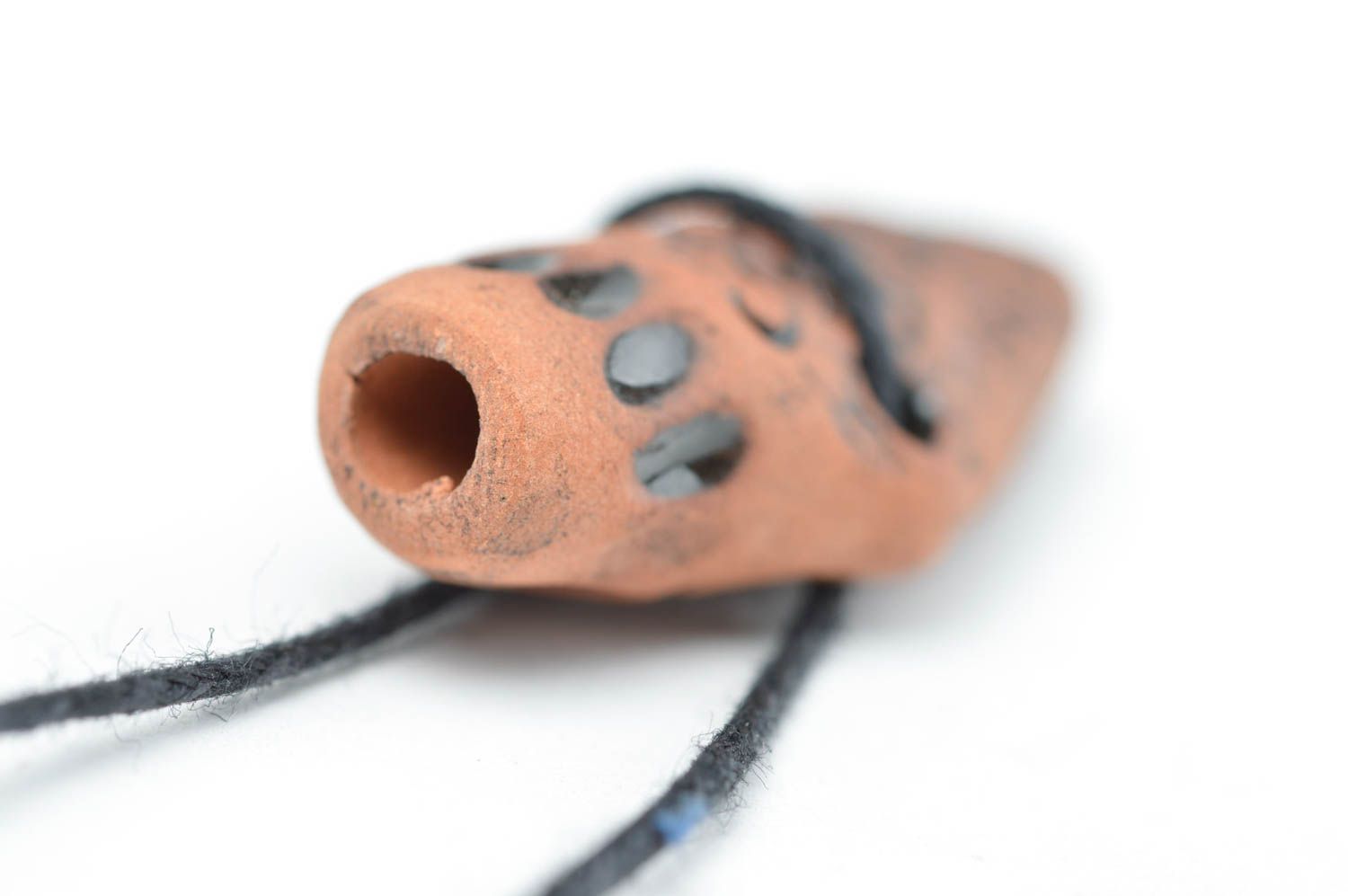 Handmade clay pendant for essential oils ceramic aroma pendant women's accessory photo 4