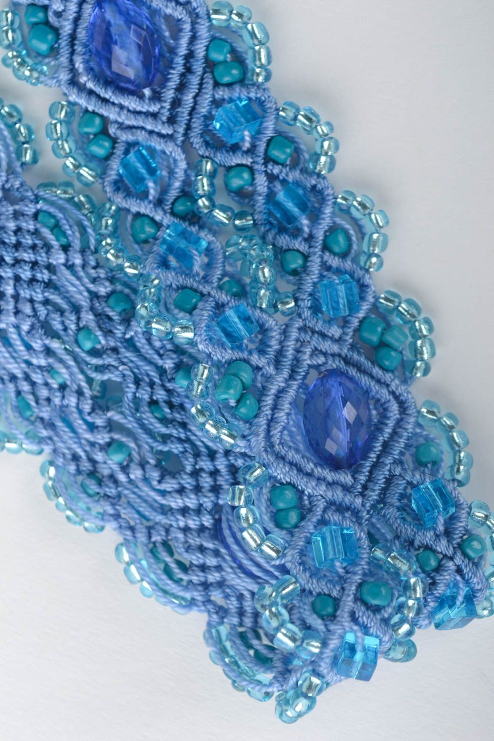 Handmade Damen Gürtel Accessoires für Frauen geflochtener Gürtel in Blau foto 4
