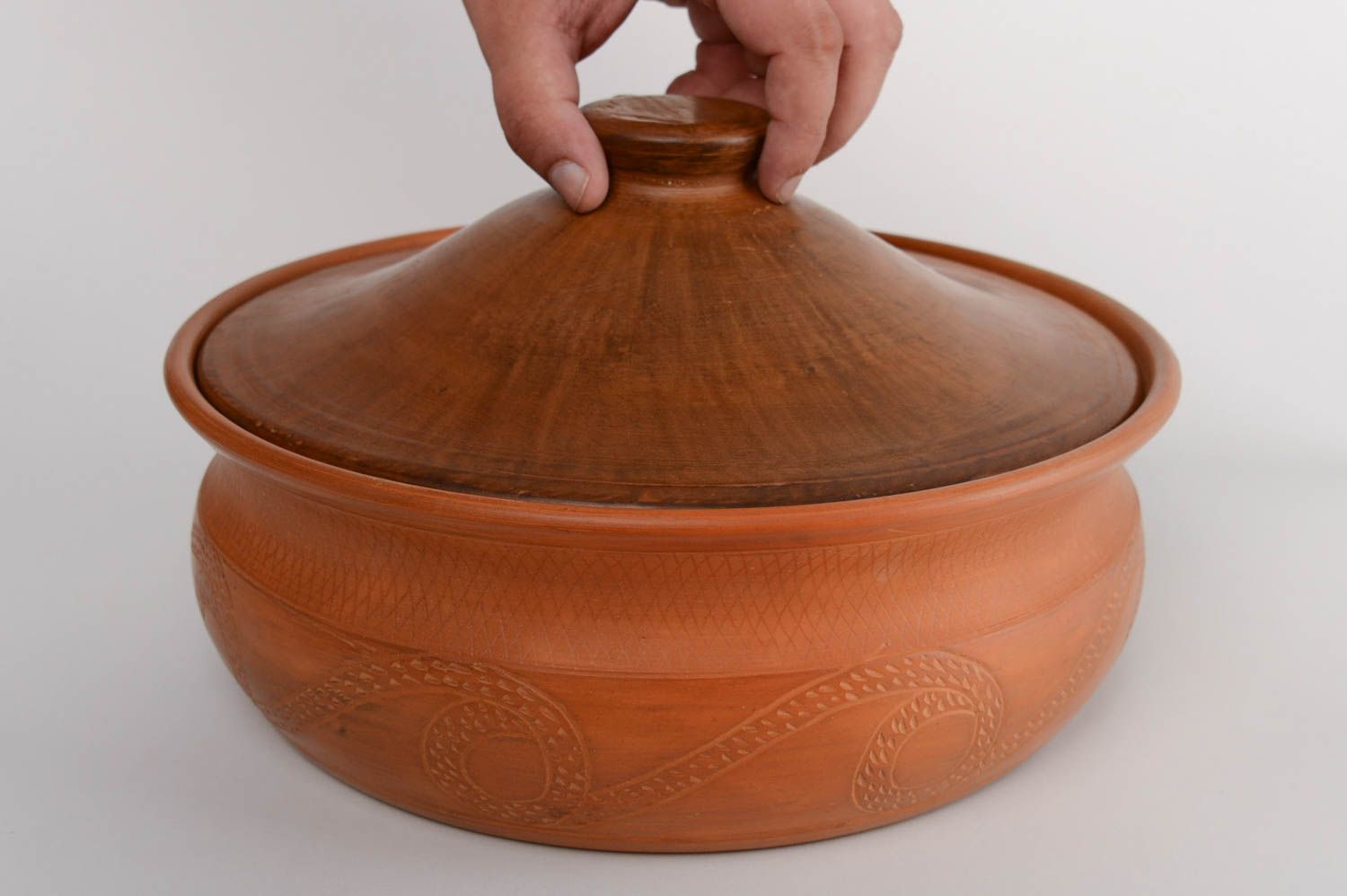 Sartén de cerámica artesanal utensilio de cocina de 5 l regalo original  foto 5