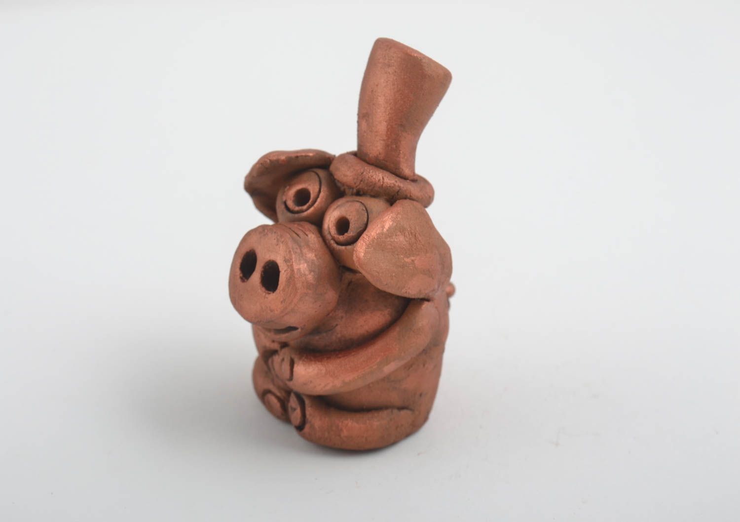 Funny handmade ceramic figurine clay statuette designs sculpture art gift ideas photo 3