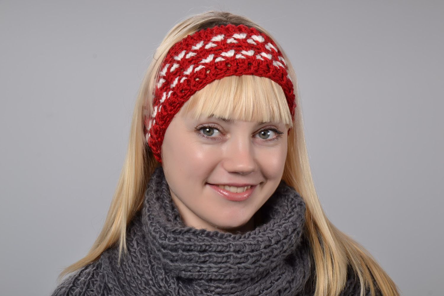 Warm crochet headband photo 5