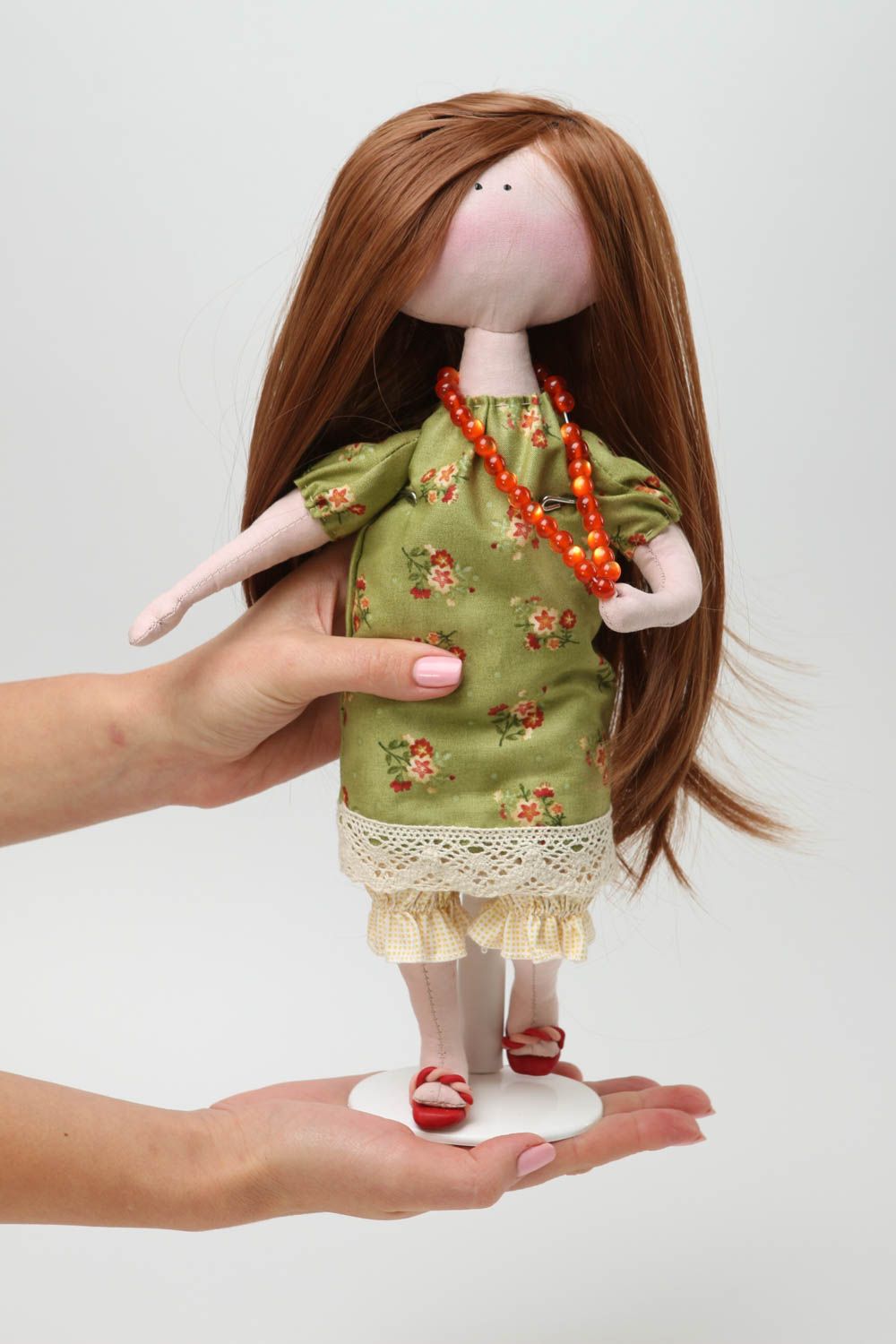 Handmade rag doll soft interior toy interior decorating decorative use only photo 5