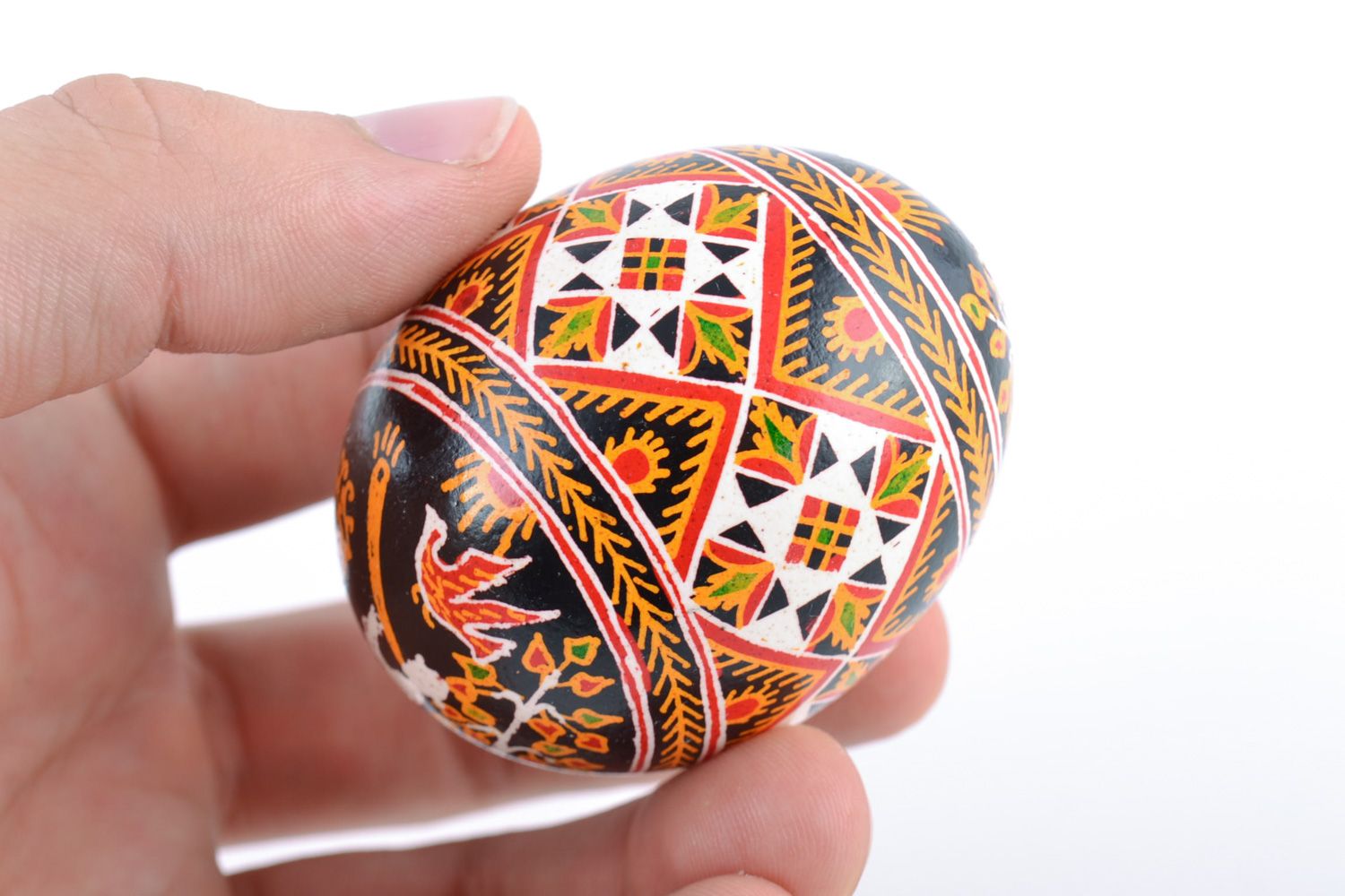 Huevo de Pascua artesanal huevo de gallina pintado a mano foto 2