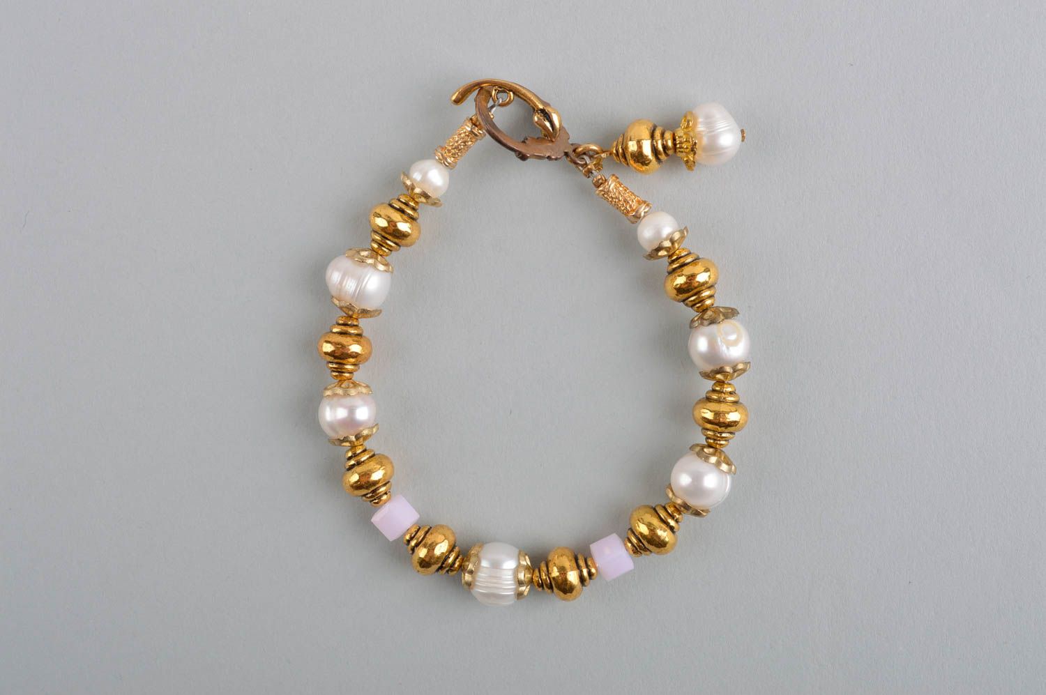 Bracelet fantaisie Bijou fait main design perles cristaux Accessoire femme photo 2
