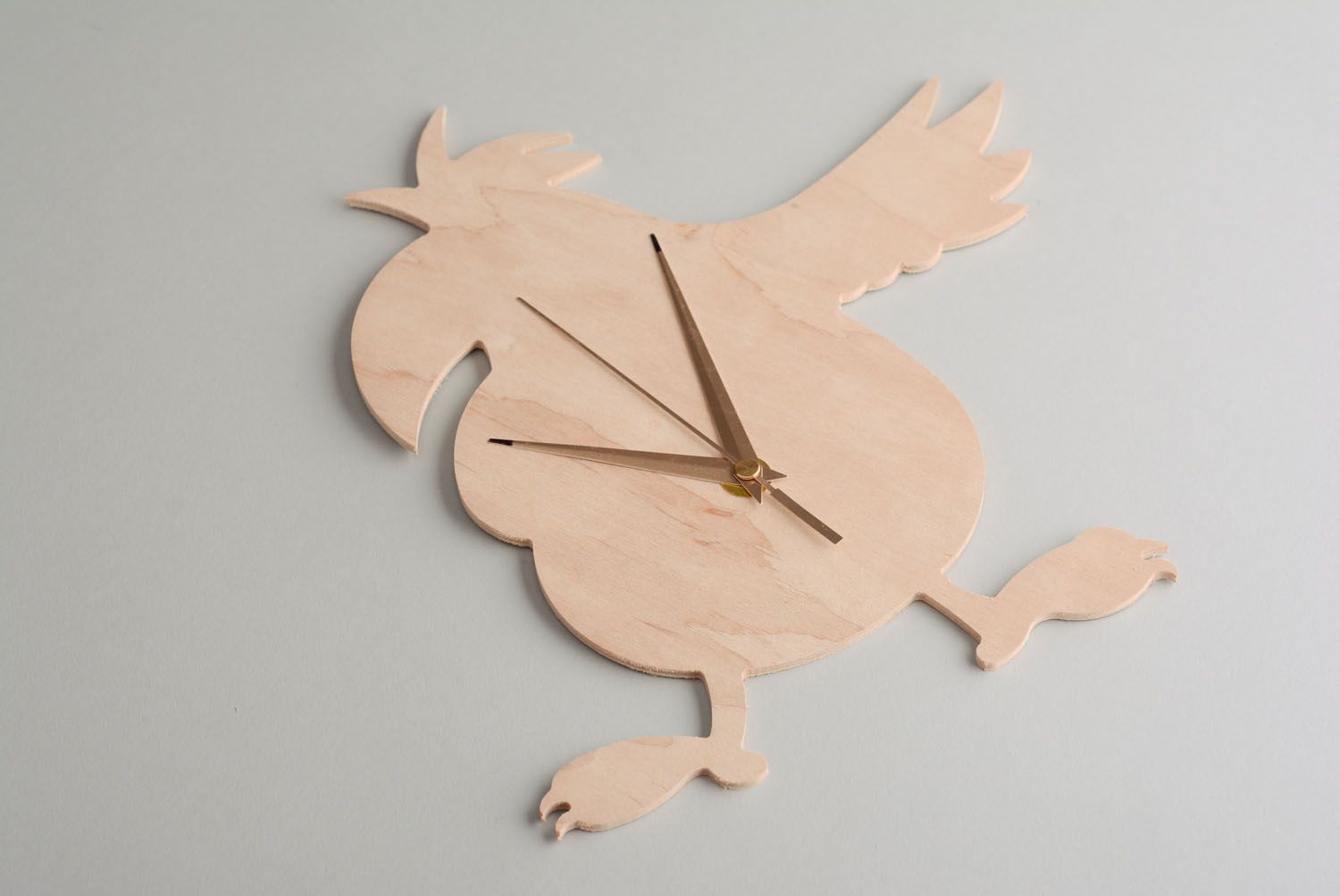 Wooden blank clock Parrot photo 1