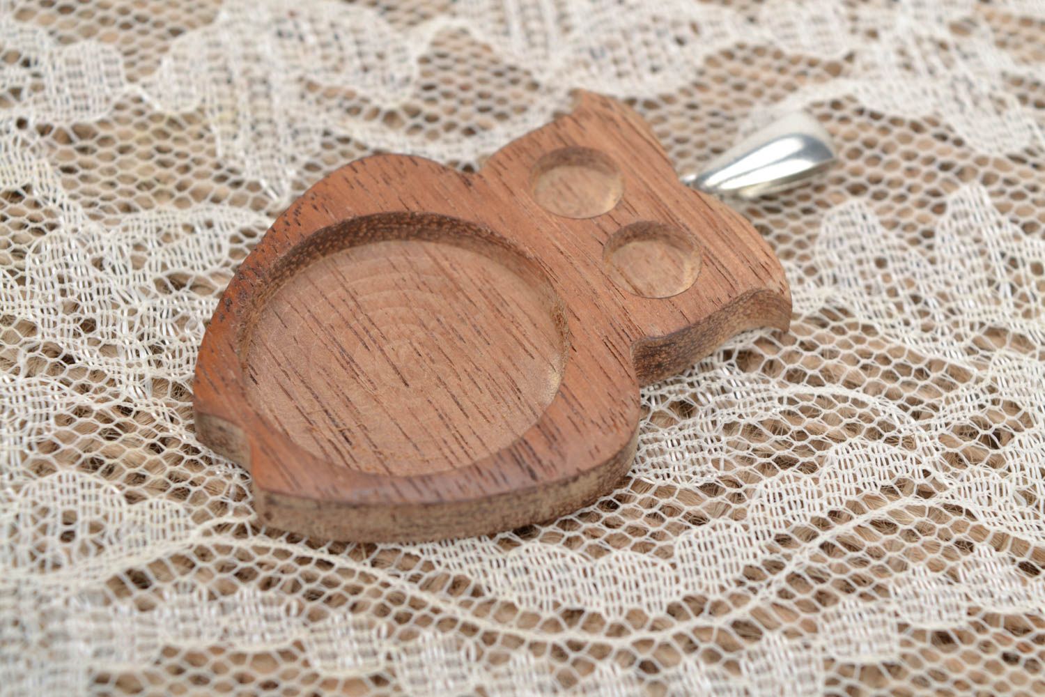 Wooden blank for pendant Owl handmade pendant how to make jewelry
 photo 4