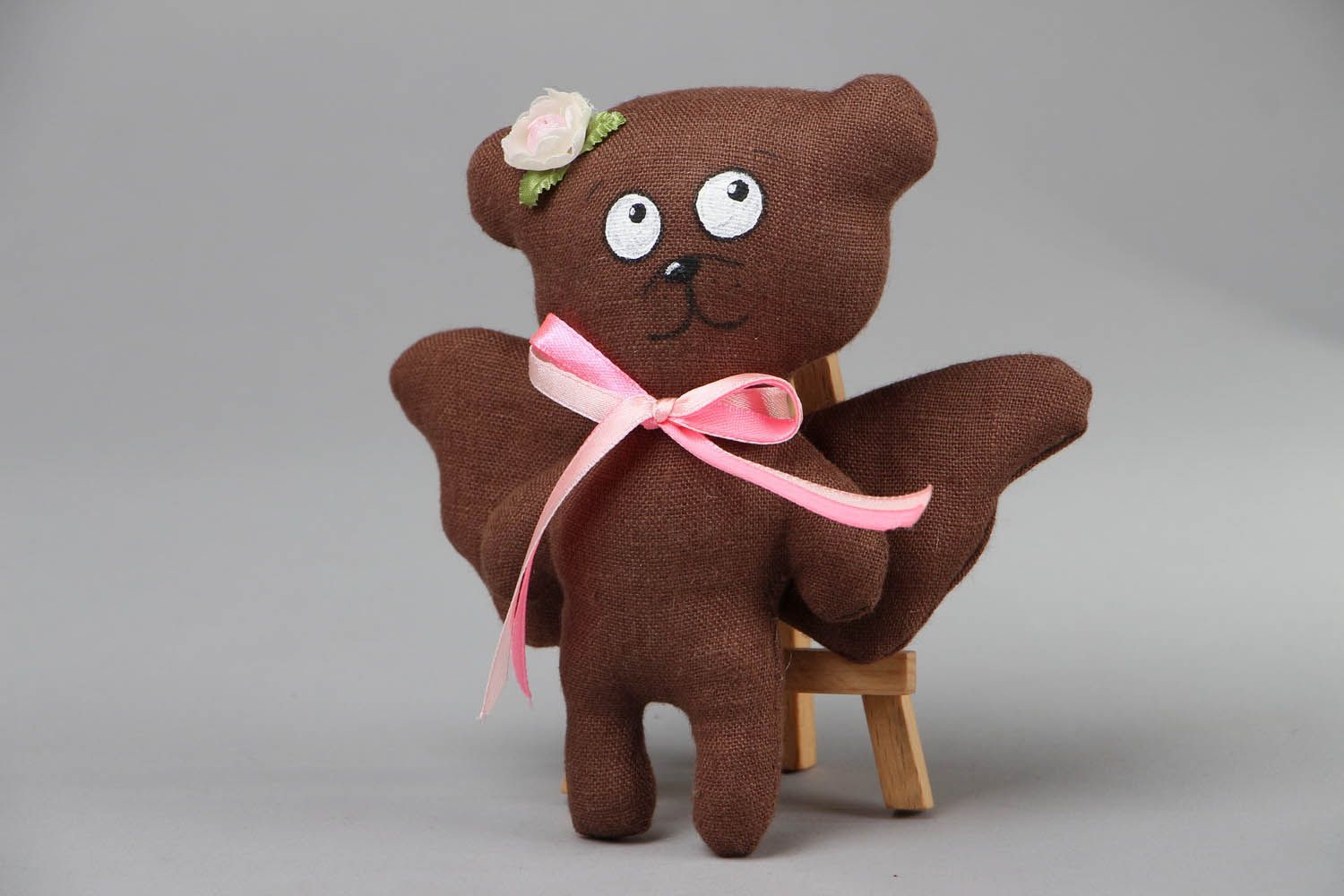Soft toy for present Angel bear photo 1