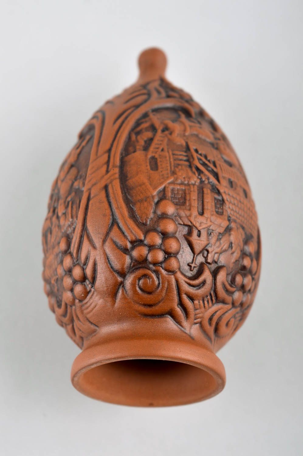 3 oz decorative brown ceramic pitcher shape shelf figurine 0,23 lb photo 4