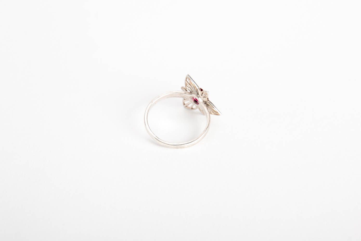 Кольцо из серебра ручной работы женское кольцо элитная бижутерия кольцо с камнем фото 4