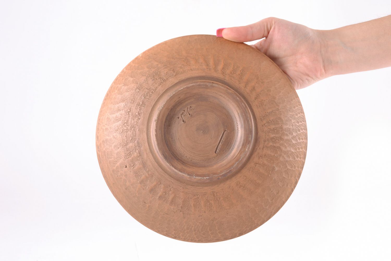 Handmade ceramic plate photo 4