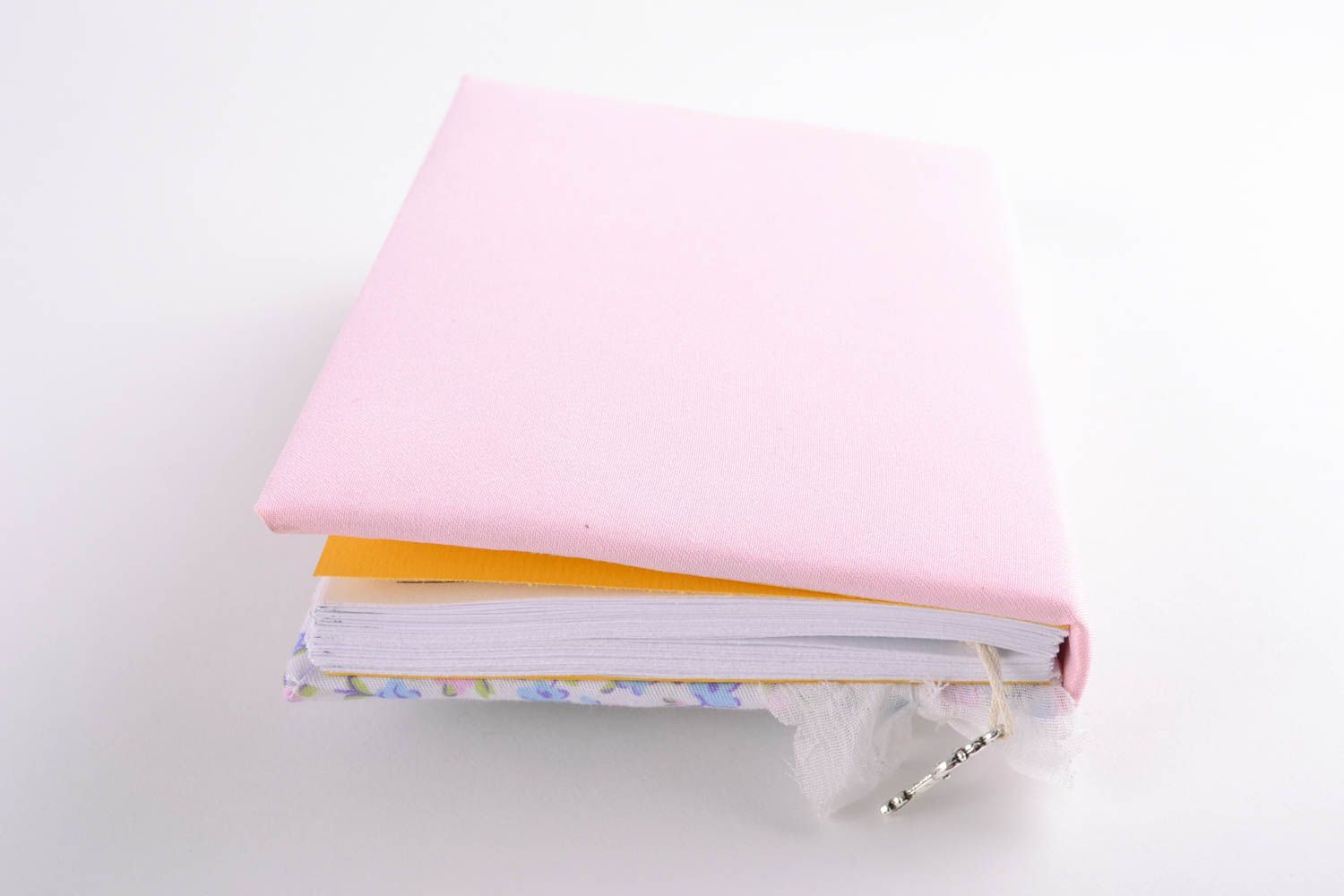 Beau bloc-notes avec couverture de tissu fait main technique de scrapbooking photo 4
