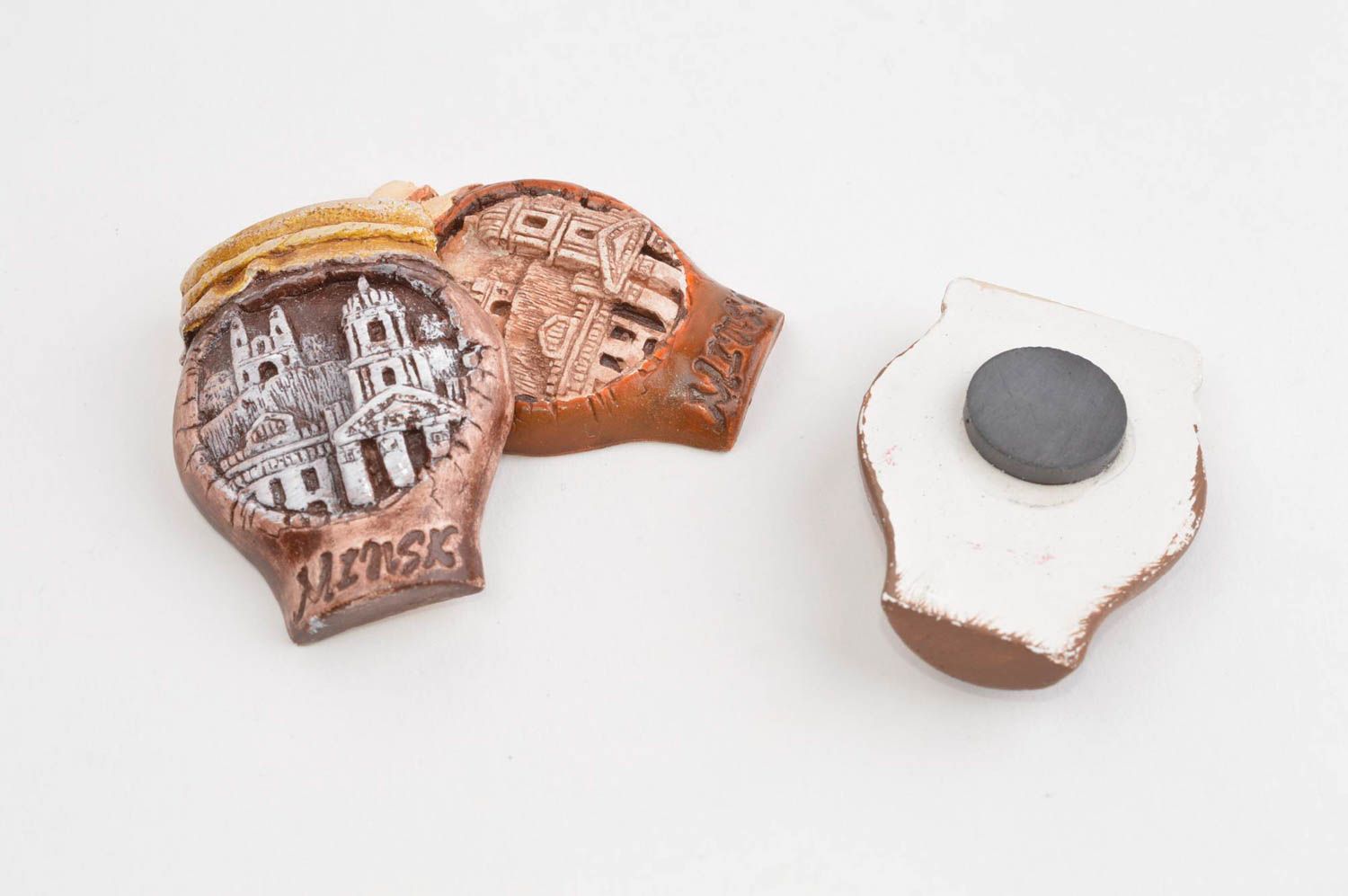 Kühlschrank Magnete Set handmade Wohn Accessoires Deko für die Küche Alte Stadt  foto 3