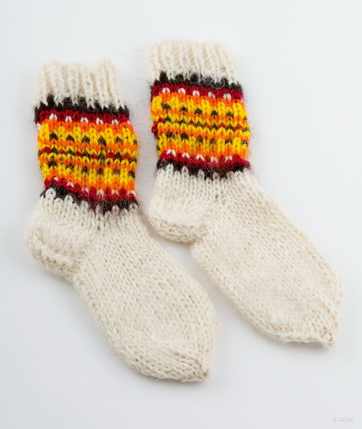 Bright wool socks for women photo 2