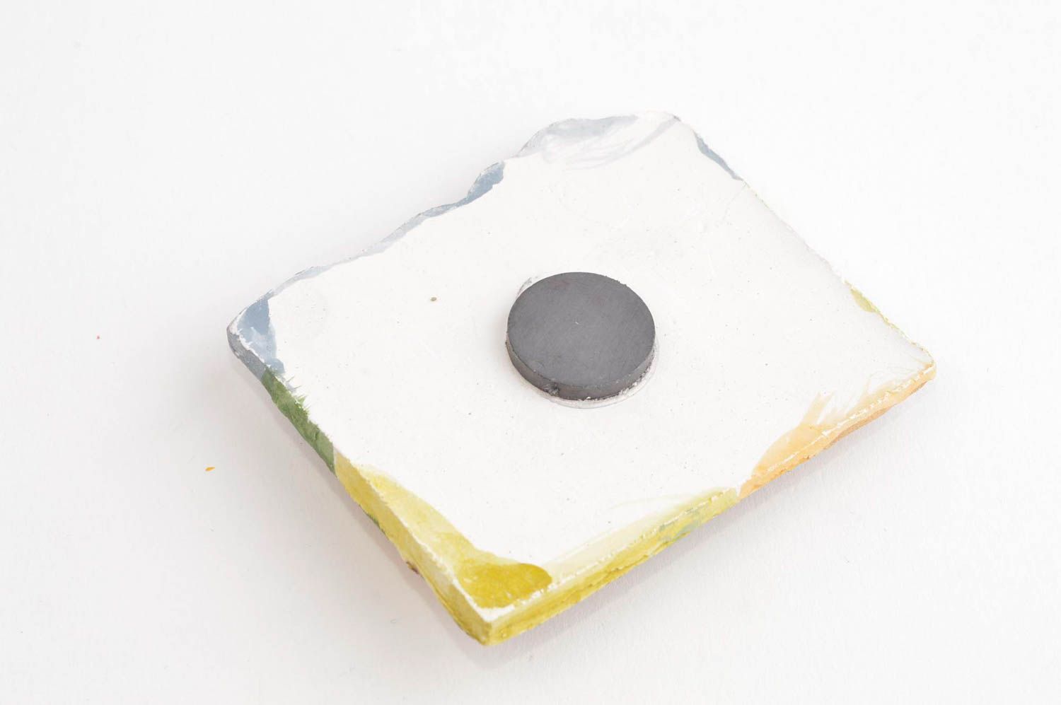 Magnet frigo fait main Aimant pour frigo en plâtre paysage Décoration cuisine photo 4