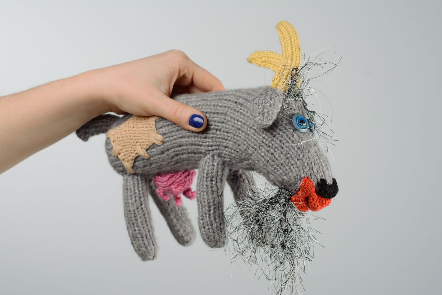 Homemade crochet toy Goat-Dereza photo 4