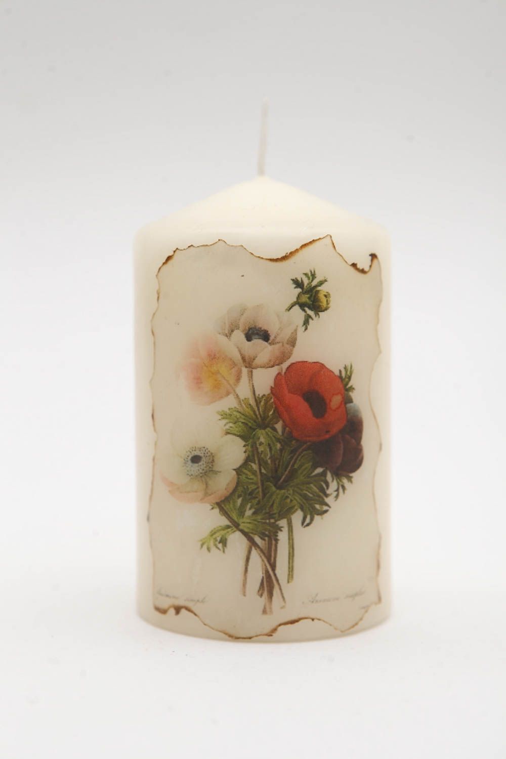 Vela de parafina hecha a mano elemento decorativo regalo original para amiga foto 3