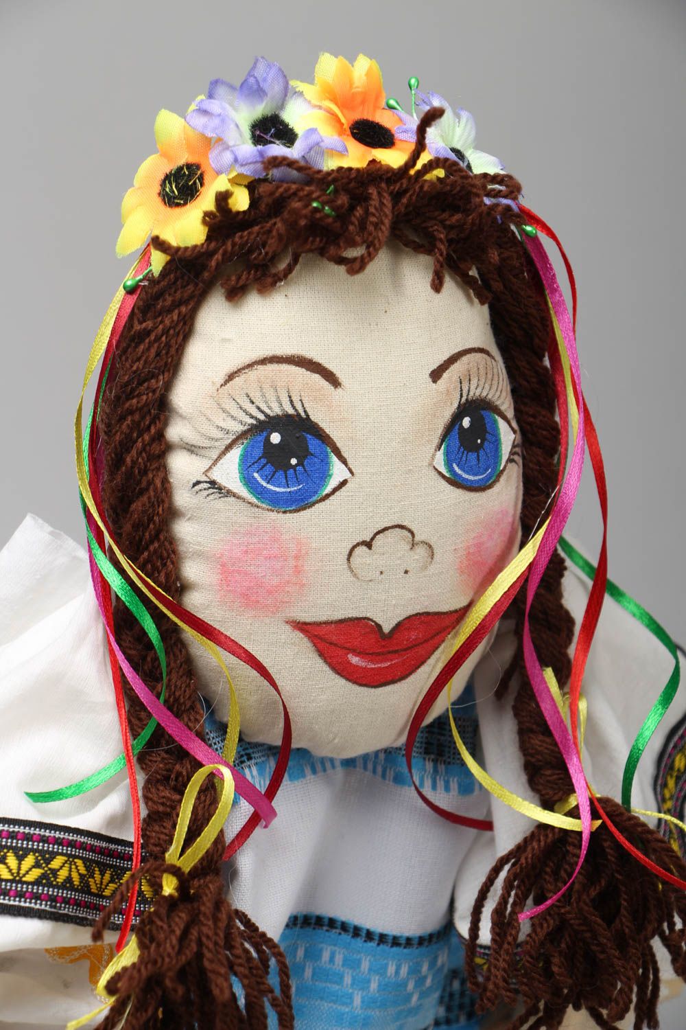 Accroche-torchon original en forme de poupée fait main photo 2