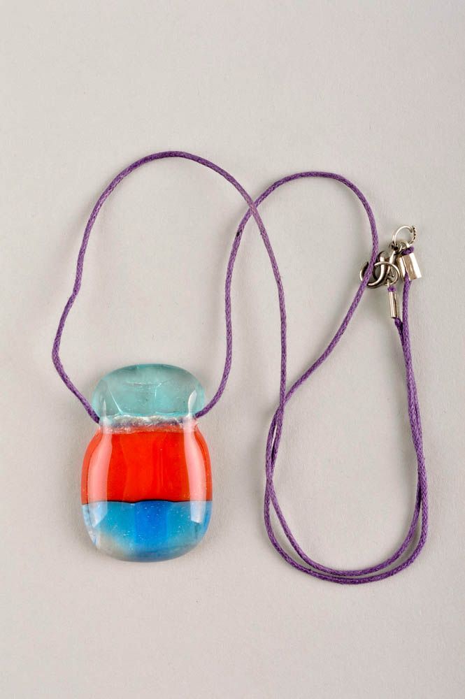 Handmade pendant designer pendant unusual glass accessories gift ideas photo 2