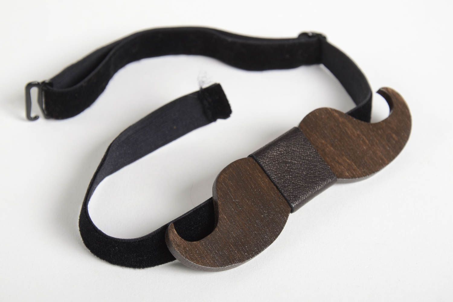Handmade wooden bow tie accessories for men wooden gifts unique bow tie photo 5