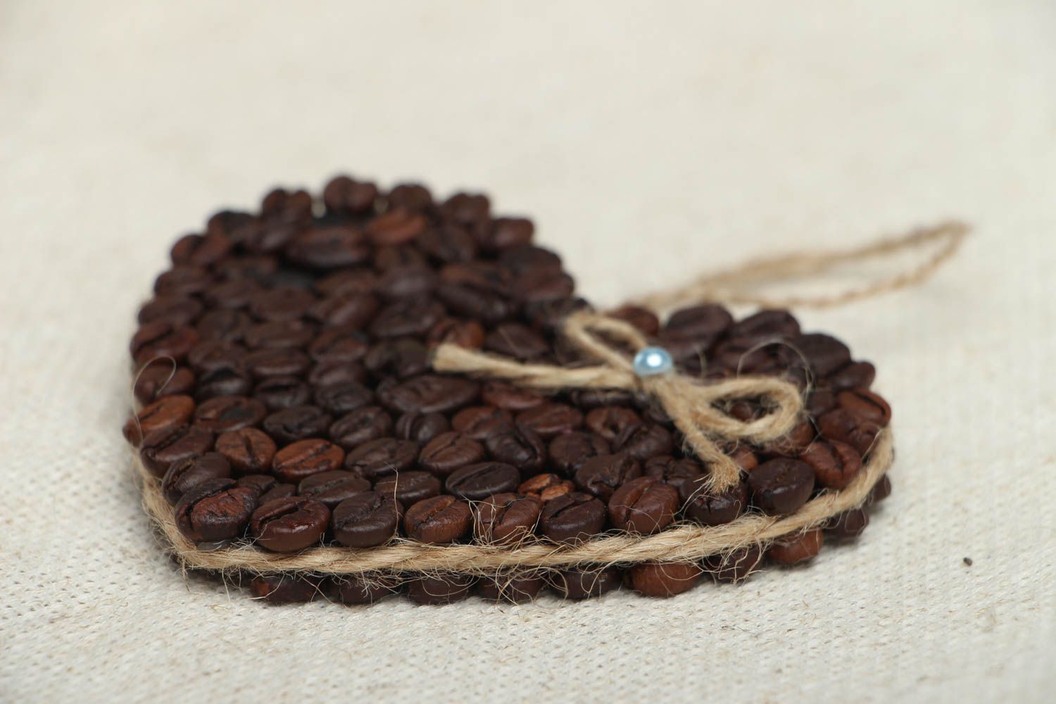 Interior pendant Heart with Coffee Grains photo 2