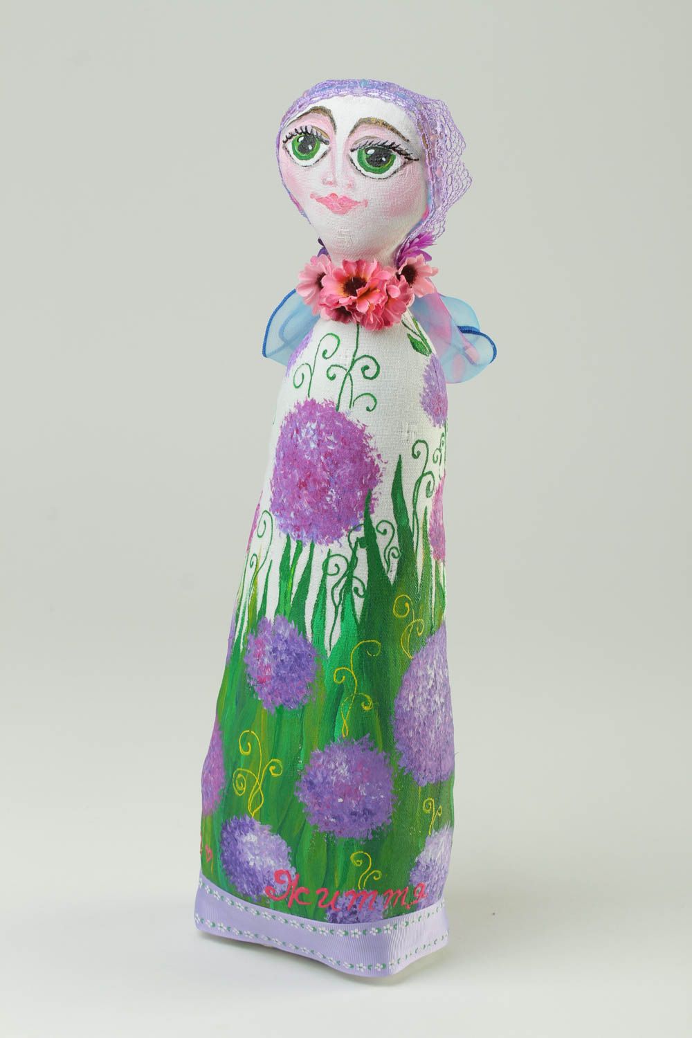 Кукла ручной работы авторская кукла расписная тряпичная кукла с запахом фото 2