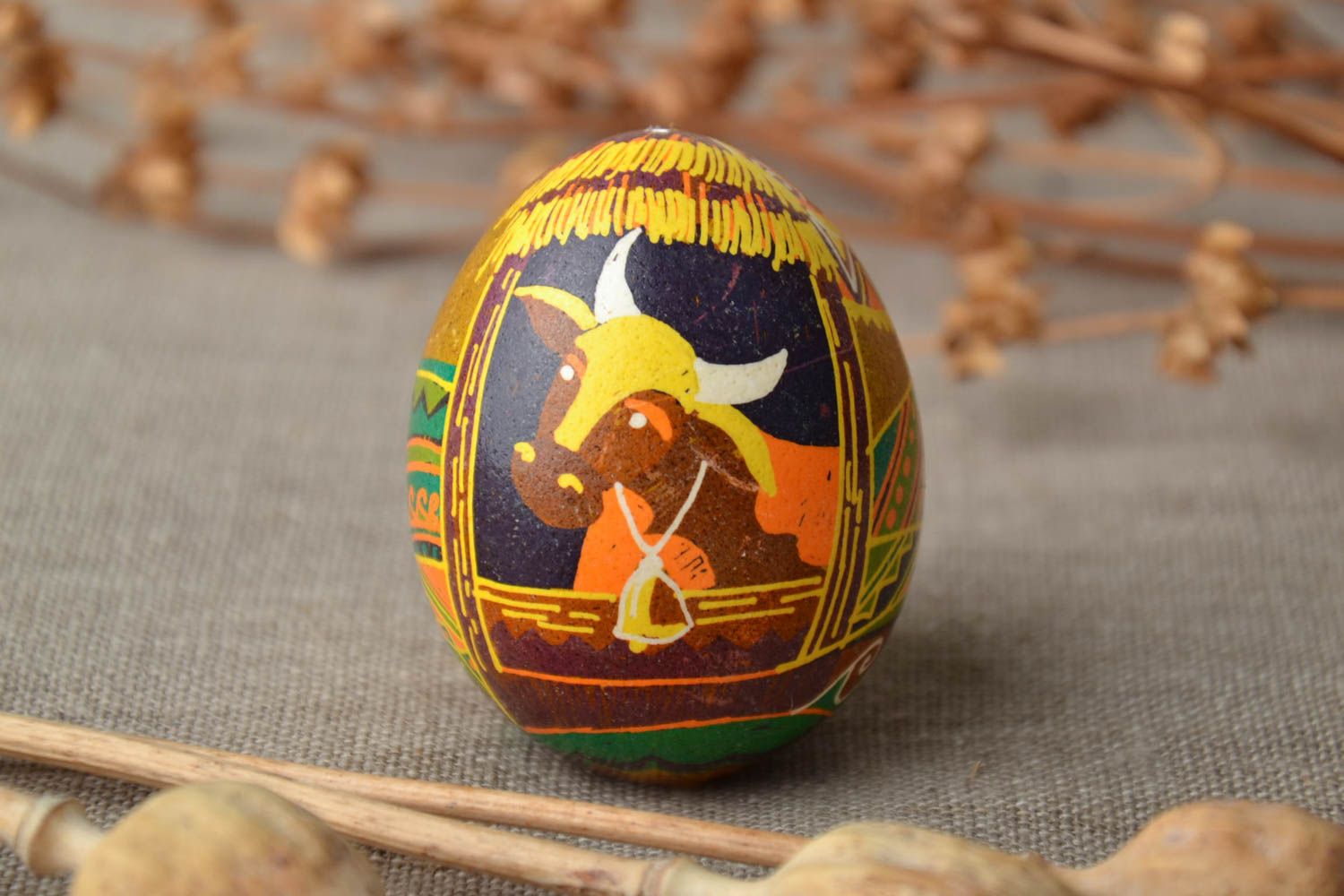 Designer painted Easter egg photo 1