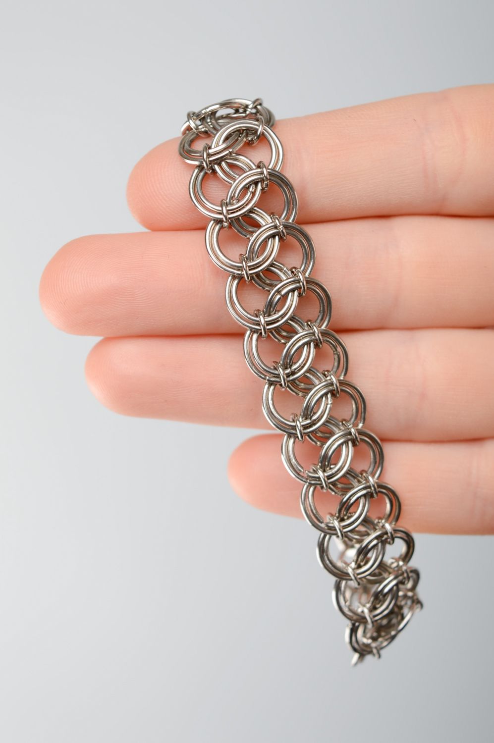 Women's jewelry alloy chainmail bracelet photo 4
