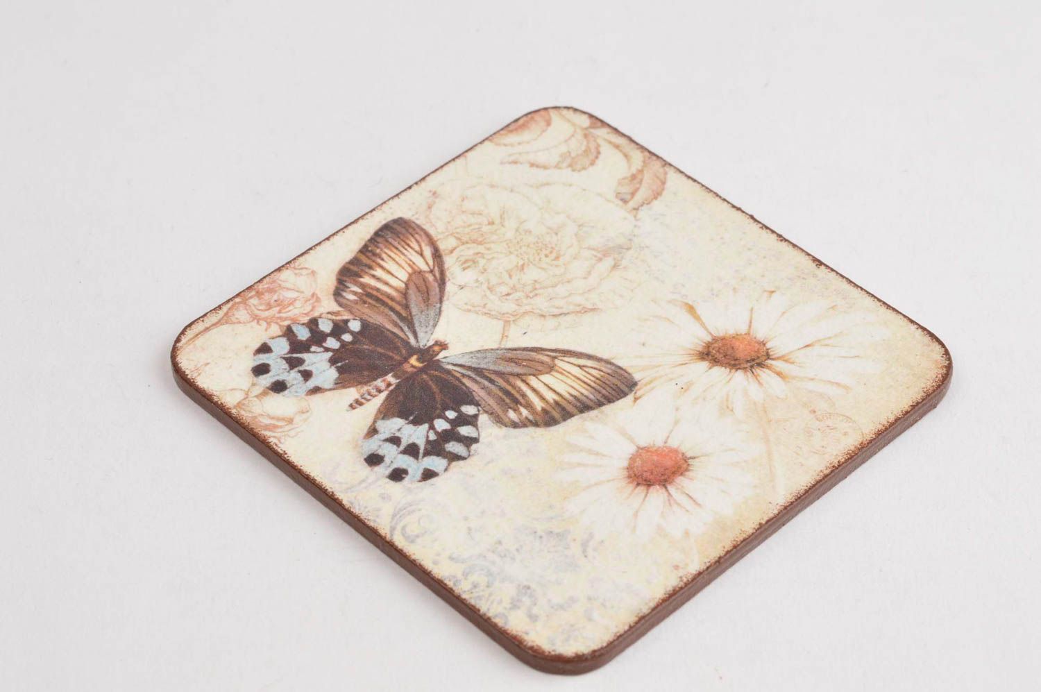 Posavasos original artesanal mariposa accesorio de cocina protector para mesa foto 3
