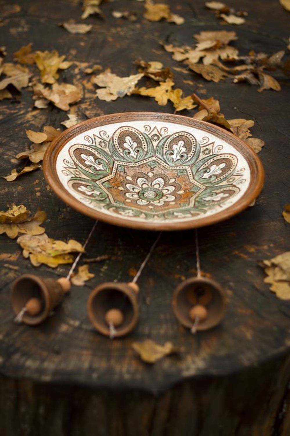 Decorative plate with bells photo 1