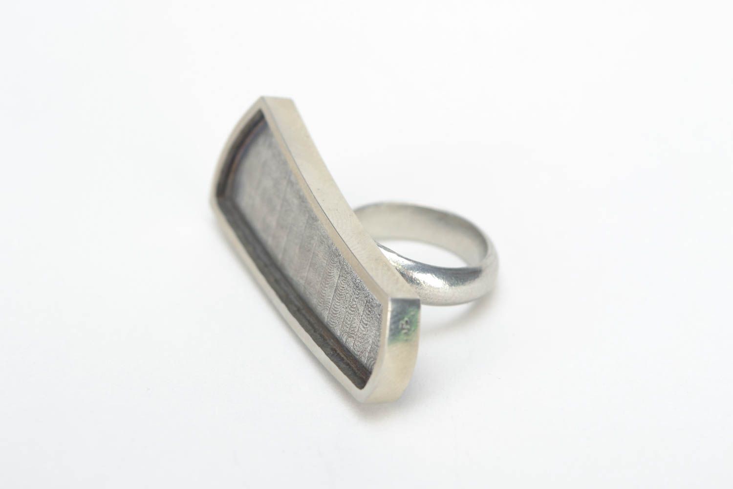 Handmade designer metal blank for ring making unusual shape DIY craft photo 2