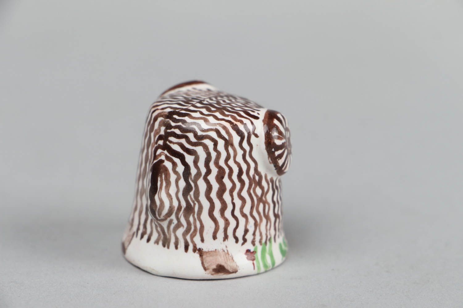 Fingerhut aus Keramik Lamm foto 2