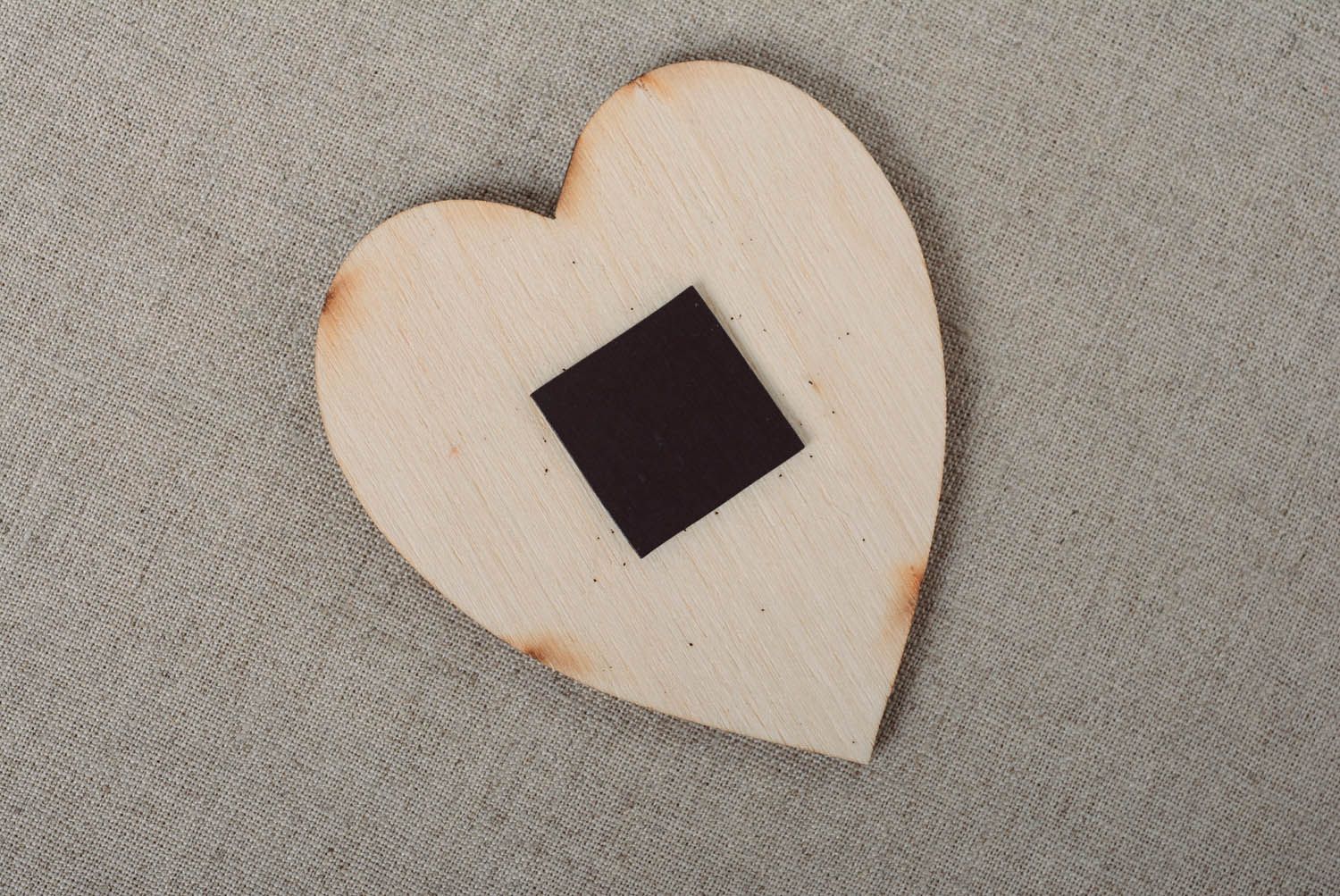 Holz Magnet für Bemalen Herz mit Tulpen foto 2