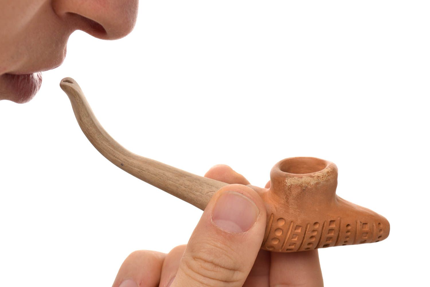 Handgemachte Keramik kleine Pfeife Rauch Zubehör Geschenk für Männer U Boot foto 1