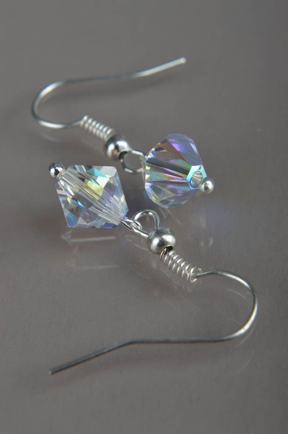 Pendientes de cristal bisutería hecha a mano regalo original para mujer joven  foto 4