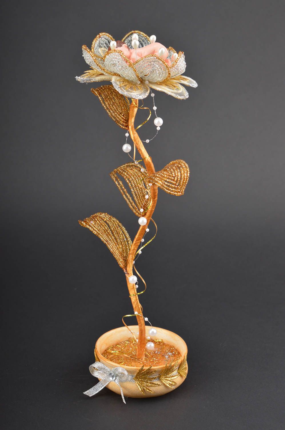 Handmade artificial flower beaded flower home design decorative flower  photo 1