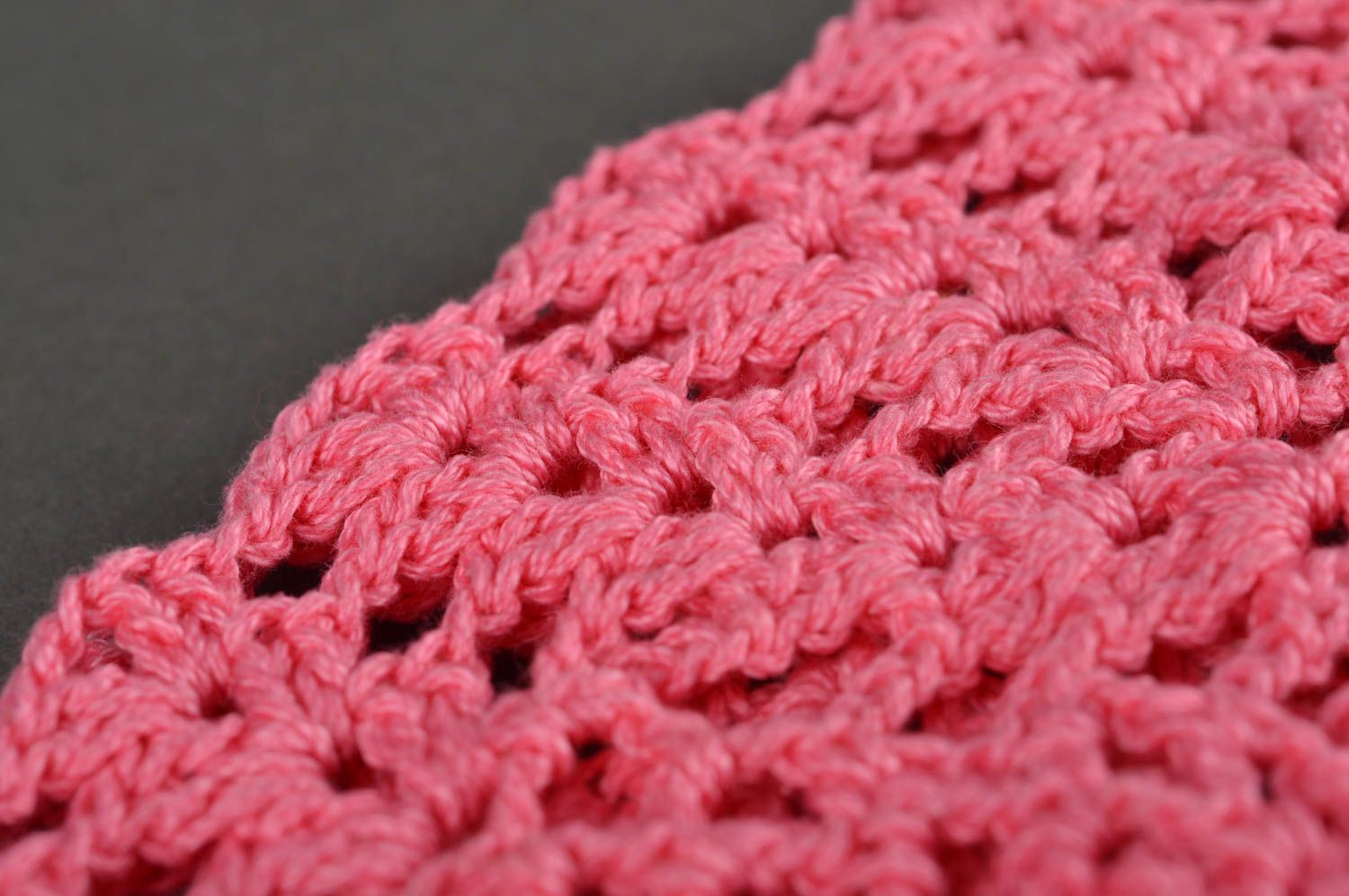 Gorro hecho a mano de color rosa ropa infantil regalo original para niñas foto 4