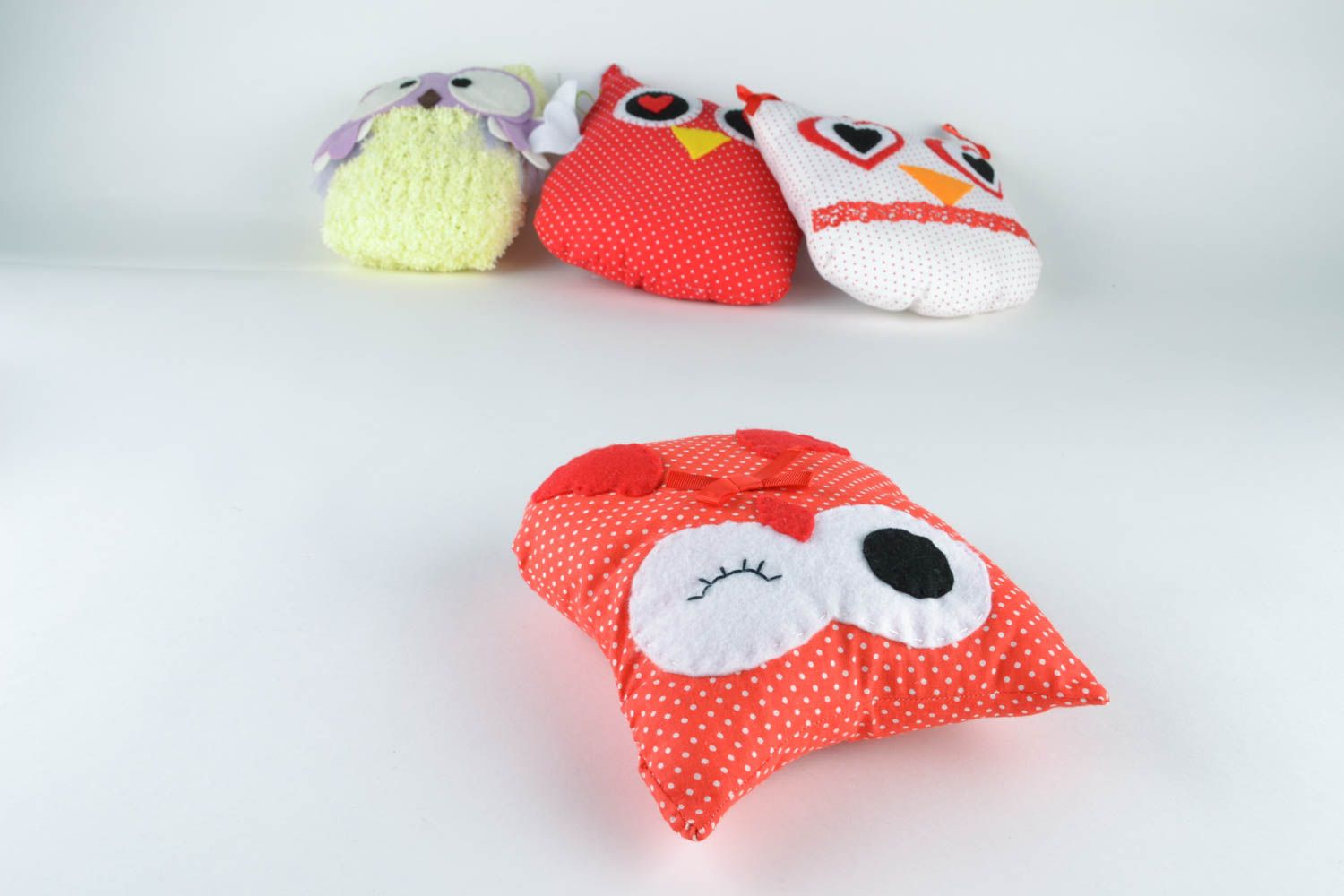 Soft fabric toy owl photo 5