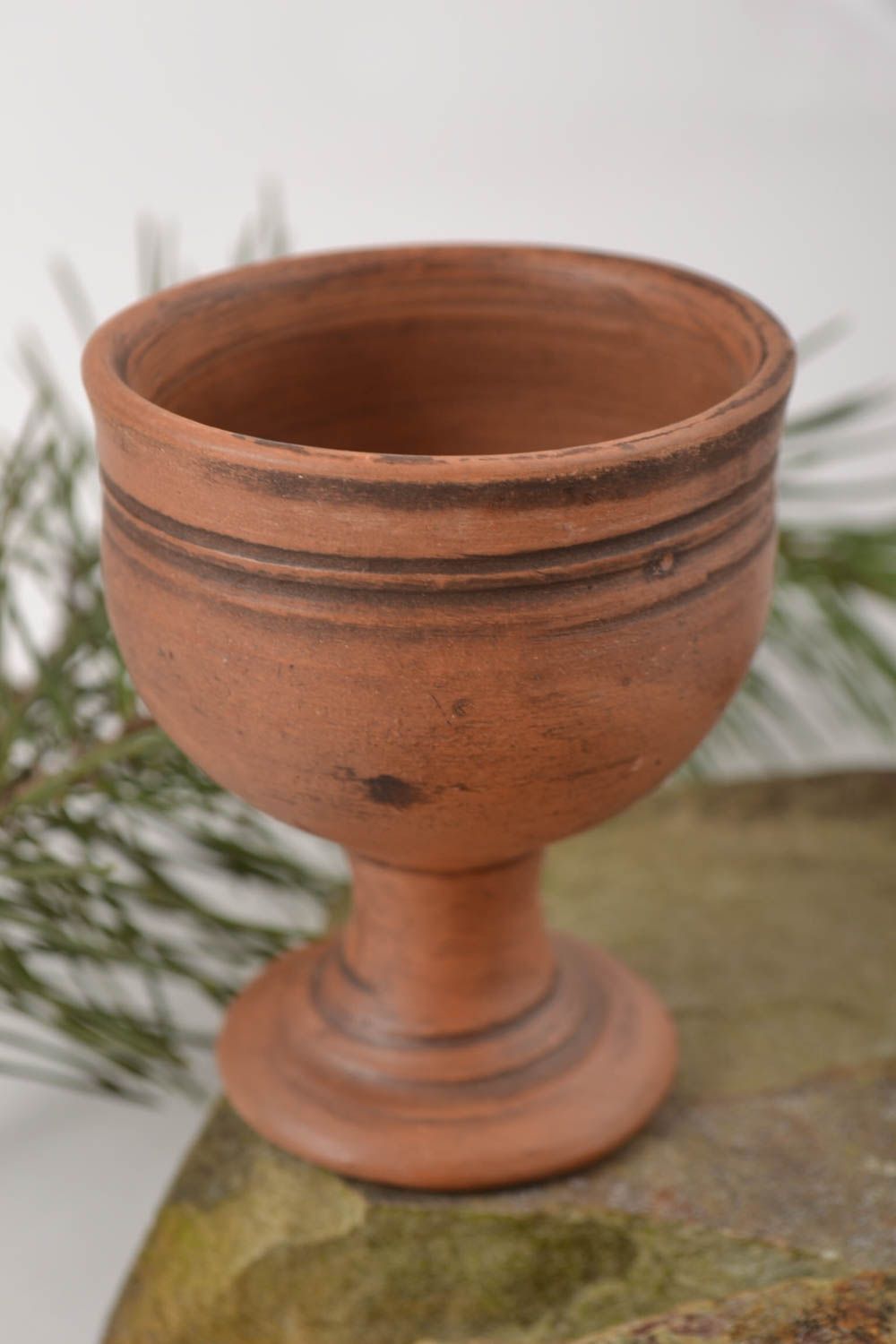Geschirr aus Ton handmade Pinnchen Schnaps originell Schnapsglas Keramik foto 1
