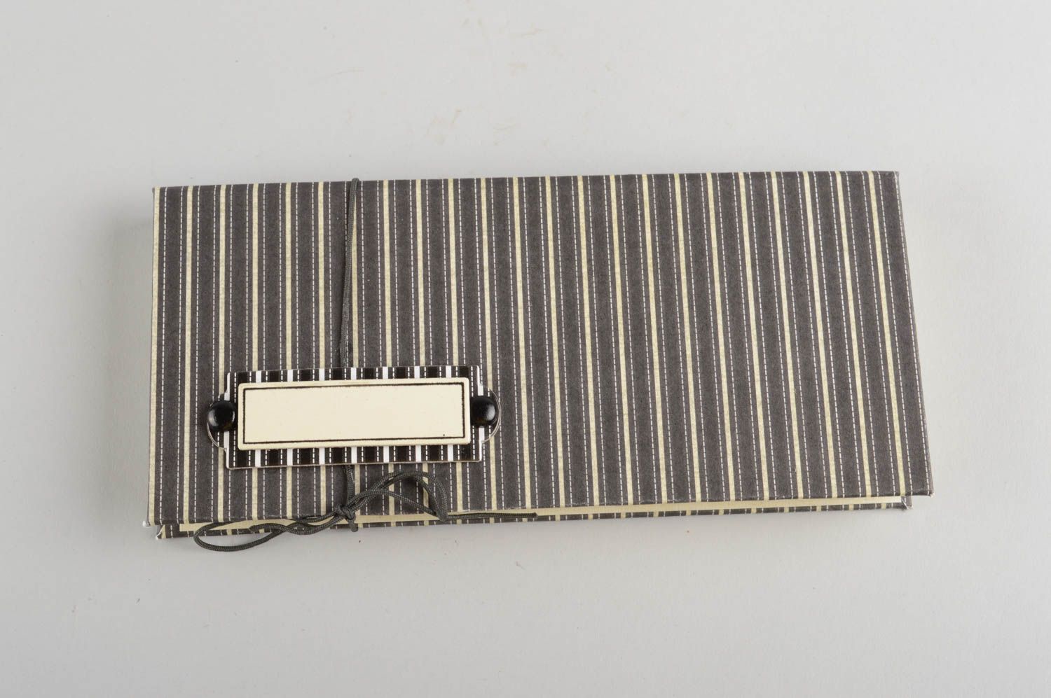 Handmade designer striped scrapbooking paper gift box for money present wrap photo 2