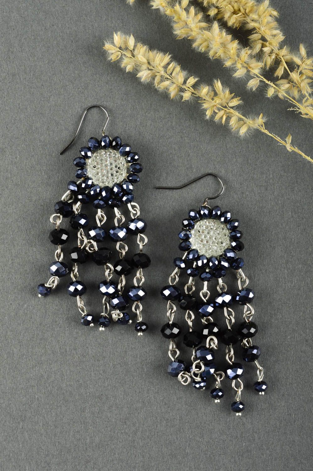 Homemade jewelry dangling earrings stylish earrings fashion accessories photo 2